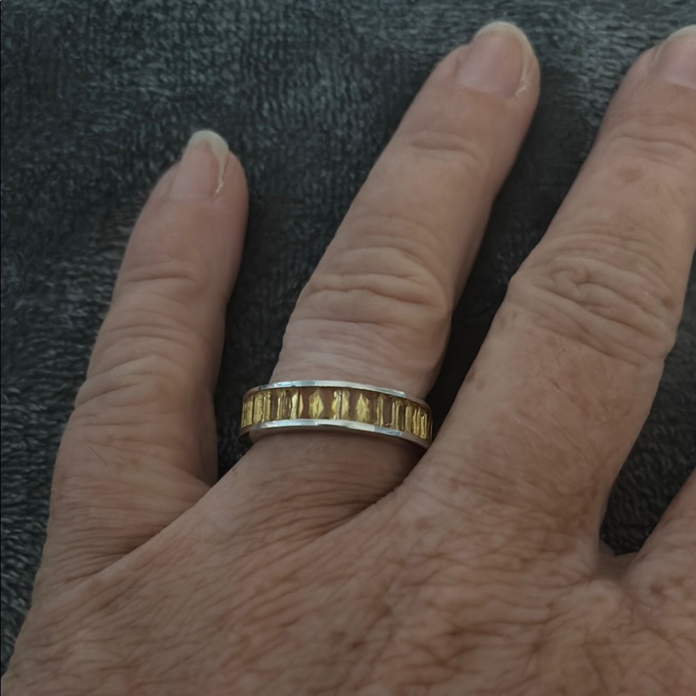 Baguette Cut Natural Citrine Simple Full Eternity Band